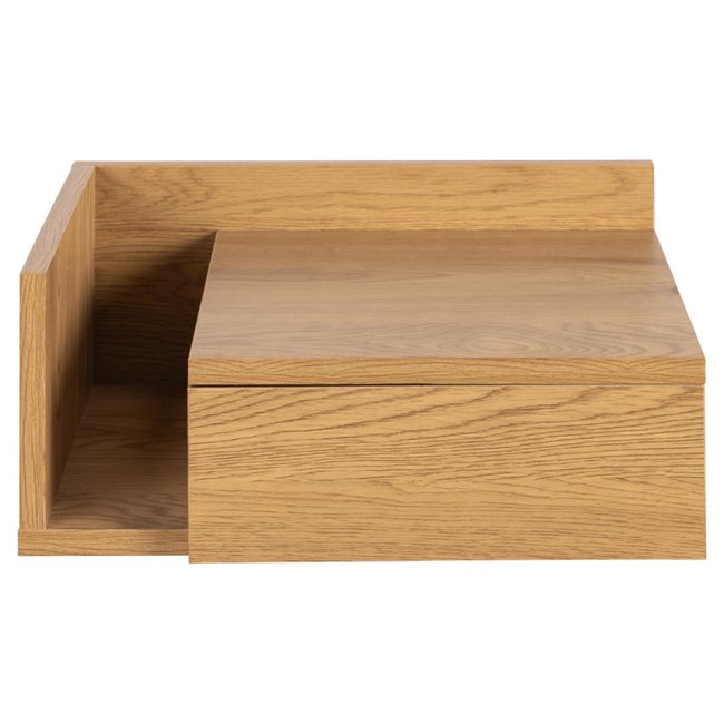 Bedside table Ashlan, oak, MDF H16.5x40x32cm