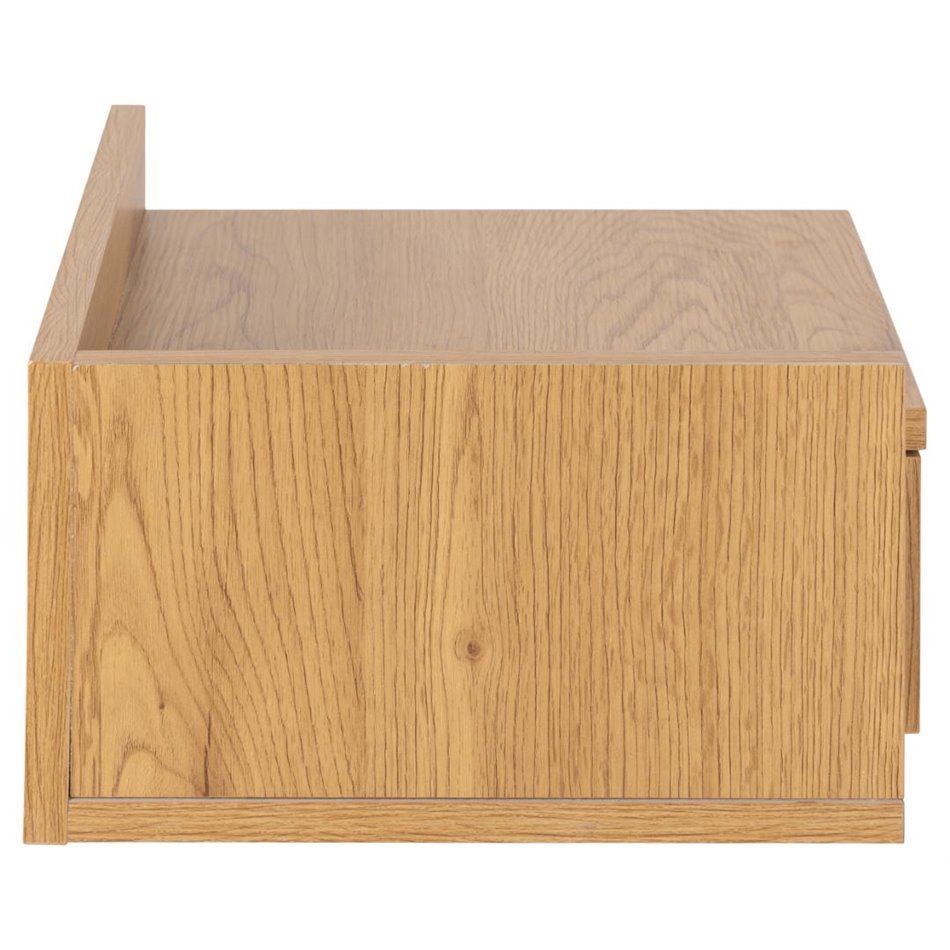 Bedside table Ashlan, oak, MDF H16.5x40x32cm