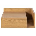 Bedside table Ashlan, oak, MDF H16.5x40x32cm