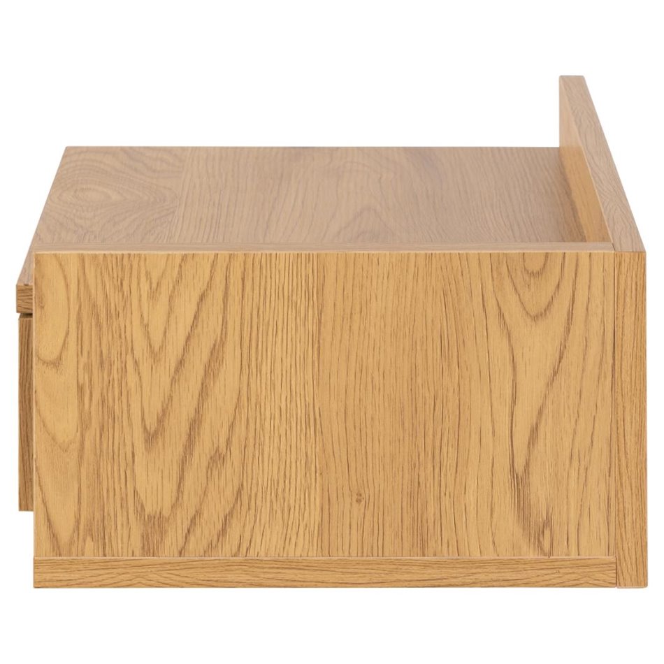 Bedside table Ashlan, oak, MDF H16.5x40x32cm