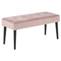 Bench Aglory, pink, 45x95x38cm