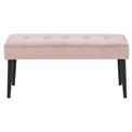 Bench Aglory, pink, 45x95x38cm