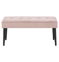 Bench Aglory, pink, 45x95x38cm