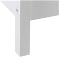 Bench with storage box  Aster, beige, MDF, H85x90x48cm