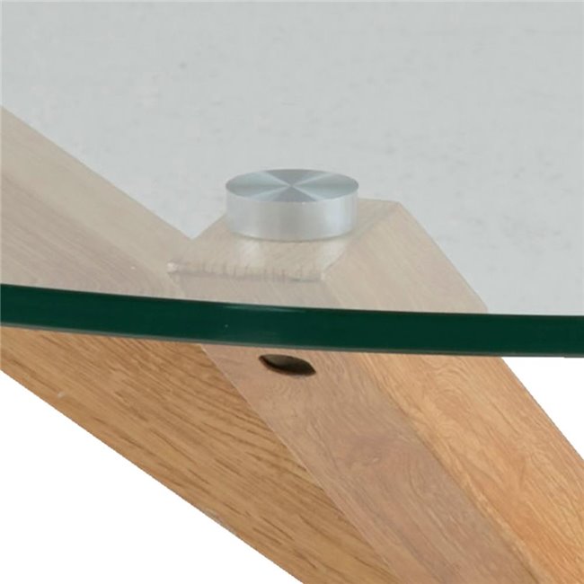 Журнальный столик Aven, mеталл/стекло, D82cm, H40cm