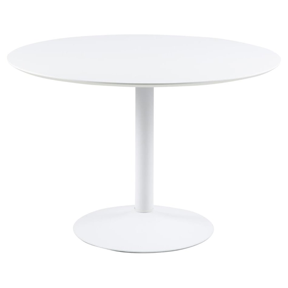 Dining table Abiza, white, D110cm, H74cm