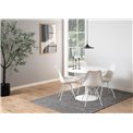 Dining table Abiza, white, D110cm, H74cm