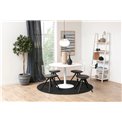 Dining table Abiza, white, D110cm, H74cm