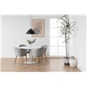 Dining table Abiza, white, D110cm, H74cm