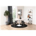 Dining table Abiza, white, D110cm, H74cm