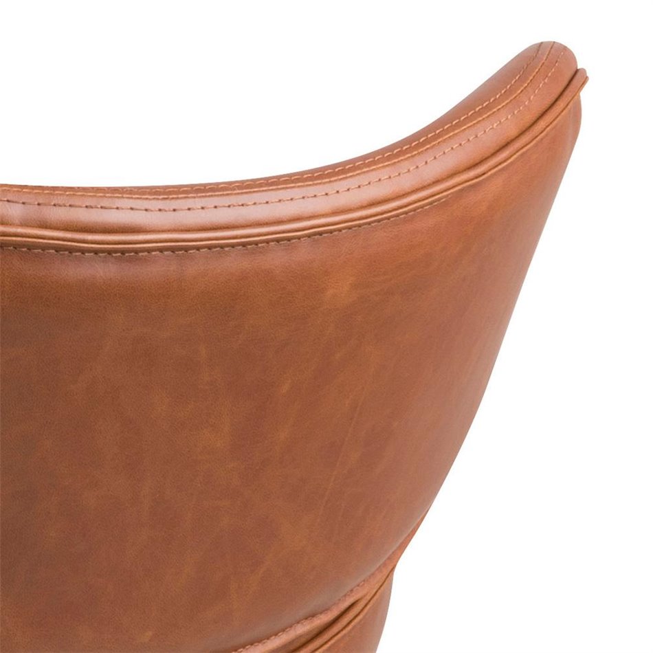 Lounge chair Acazar, brown, H90.5x69x78.5cm