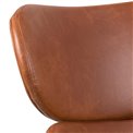 Lounge chair Acazar, brown, H90.5x69x78.5cm