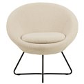 Lounge chair Acent, cream color, H81x82x71cm