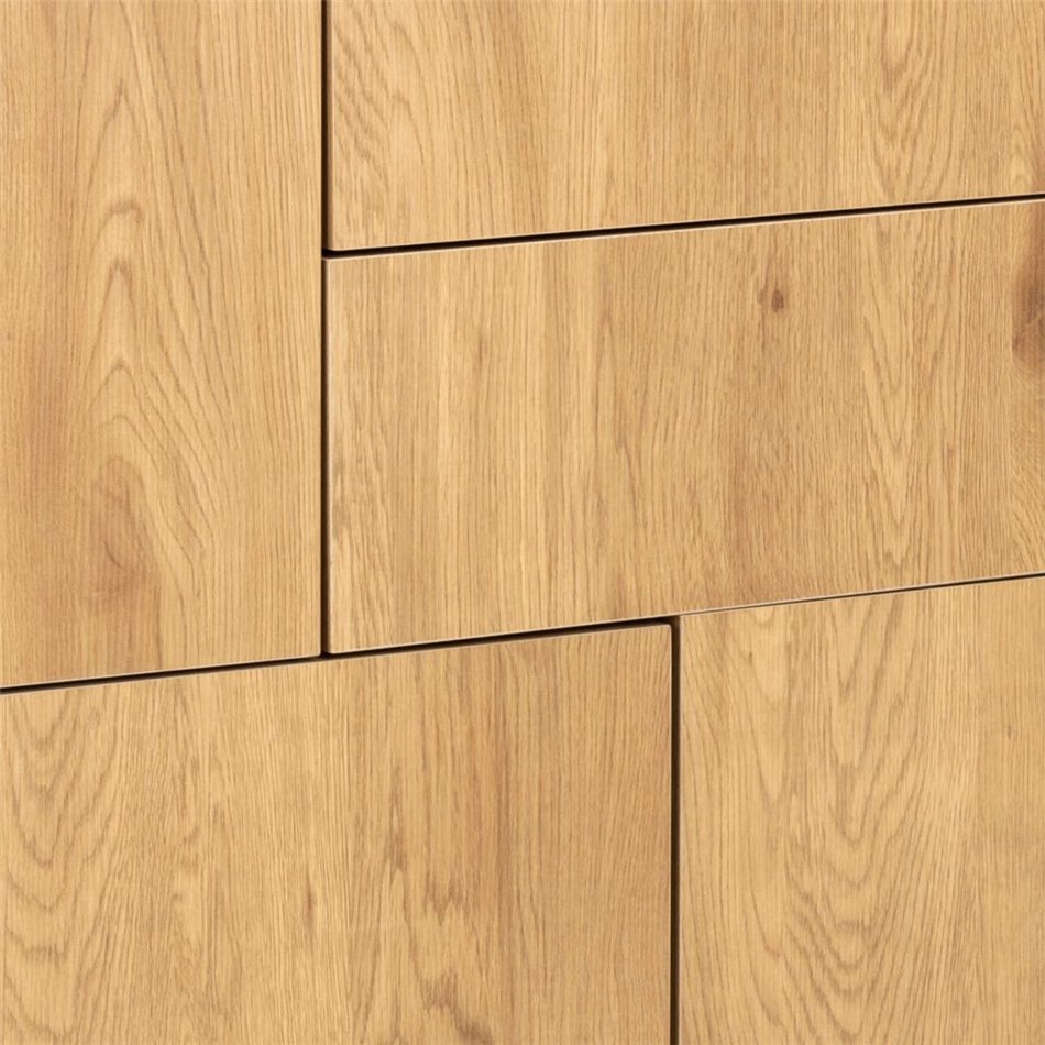 Комод Aford, МДФ, натуральный/черный, 103x80x40cm