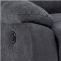 Dīvāns Amora, tumši pelēks, H98cm, 143.5cm, 95cm