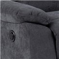 Dīvāns Amora, tumši pelēks, H98cm, 196.5cm, 95cm