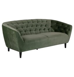 Sofa Aria, green, H78x191x84cm