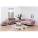 Sofa Aria, pink, H78x150x84cm