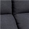 Dīvāns Asabia, tumši pelēks, H101cm, 190cm, 90cm