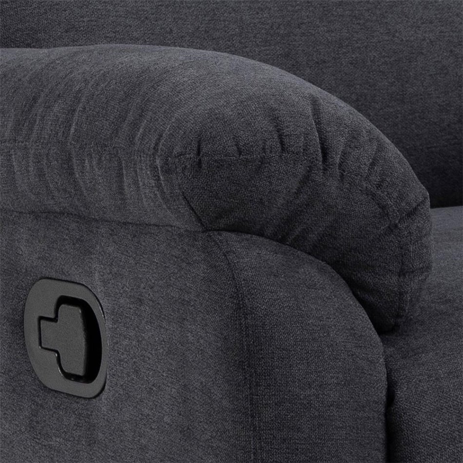 Dīvāns Asabia, tumši pelēks, H101cm, 80cm, 90cm