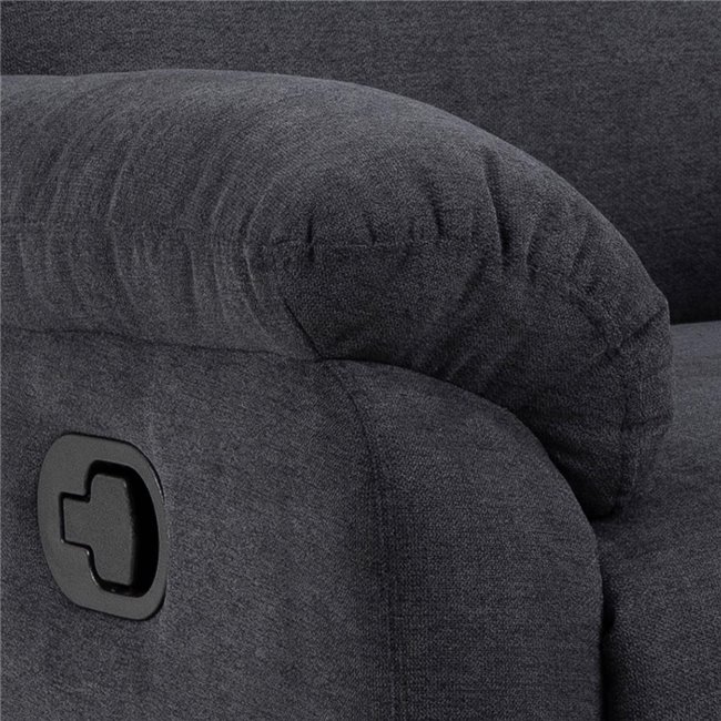 Sofa Asabia, dark grey, H101x80x90cm