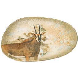 Dessert plate Antilope-Savanna, 24x19.5cm