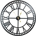 Sienas pulkstenis Barenton, metāla/melns, 80x5x80cm