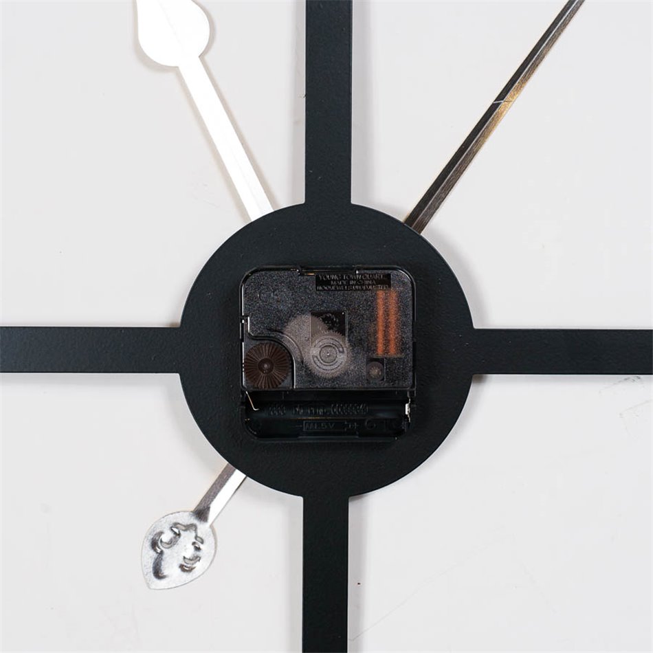 Sienas pulkstenis Barenton, metāla/melns, 80x5x80cm