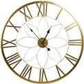 Wall clock Barentin, metal/black, 80x5x80cm