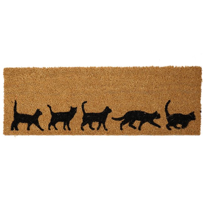 Durvju paklājs Coir Cats, 75x25.5cm
