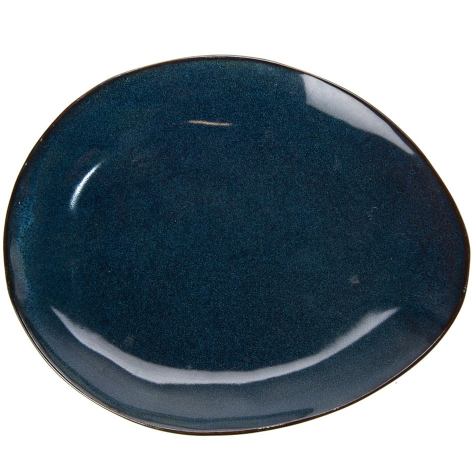 Šķīvis Du Temps, zils, 22x18cm
