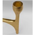 Candle holder Stacky, golden, H15x13x12cm