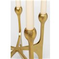 Candle holder Stacky, golden, H31x26x26cm