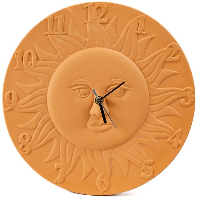 Saules pulkstenis, teracota, D30cm