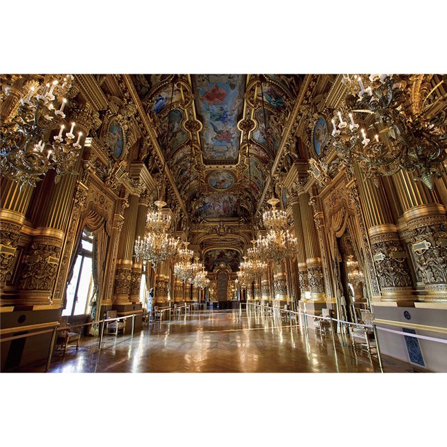 Wall glass art Somewhere in palace, 80x120x0.4cm