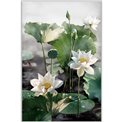 Stikla bilde Water lilies, 120x80x3.5cm