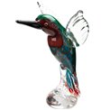 Skulptūra stikla Kingfisher, H22x17.5x14cm
