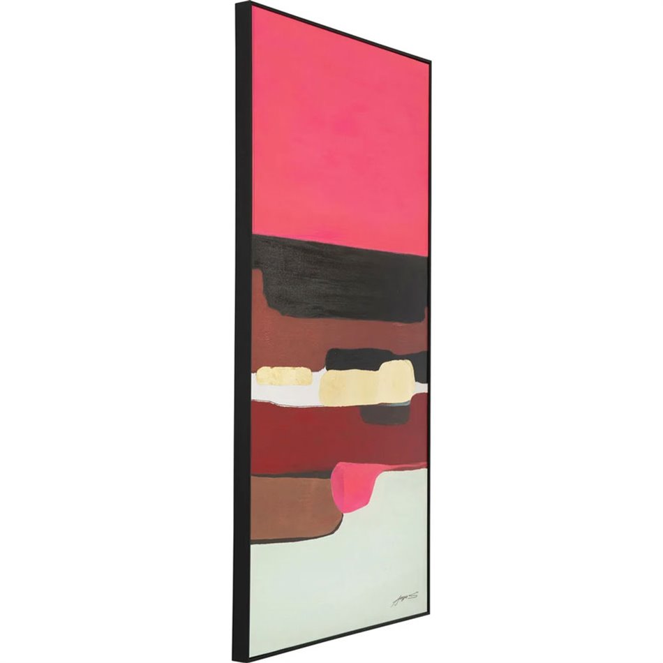 Bilde Abstract Shapes, rozā, 143x73cm