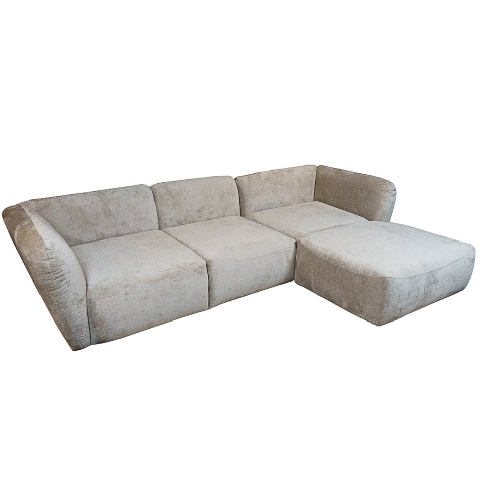 Stūra dīvāns Wecandelo, labais, harm 04, 308x110-190x75cm