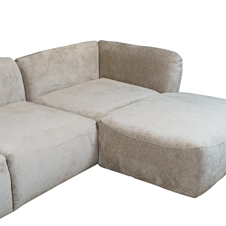 Stūra dīvāns Wecandelo, labais, harm 04, 308x110-190x75cm