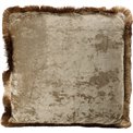 Pillow Jumis, brown, velvet, 50x50cm