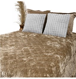 Bed cover Jumis, brown, velvet, 220x240cm