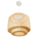 Pendant lamp Liby, nat,  D40cm, H40-150cm, E27,  max 40W