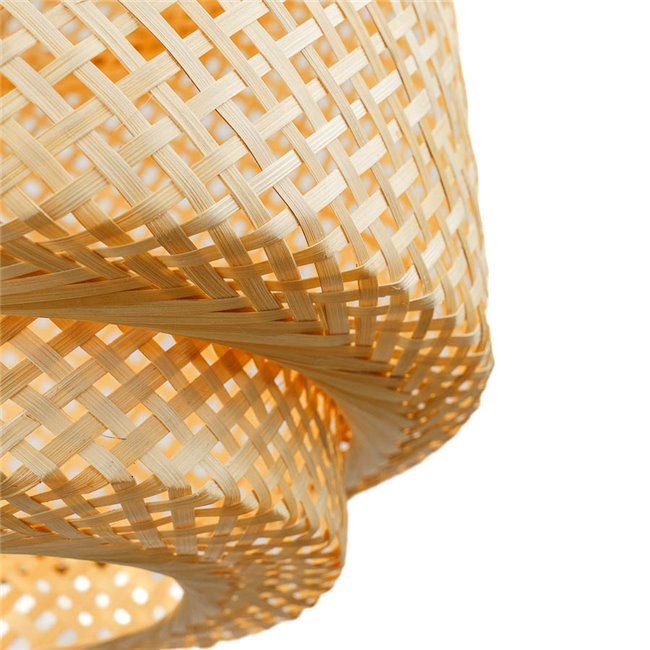 Pendant lamp Liby, nat,  D40cm, H40-150cm, E27,  max 40W