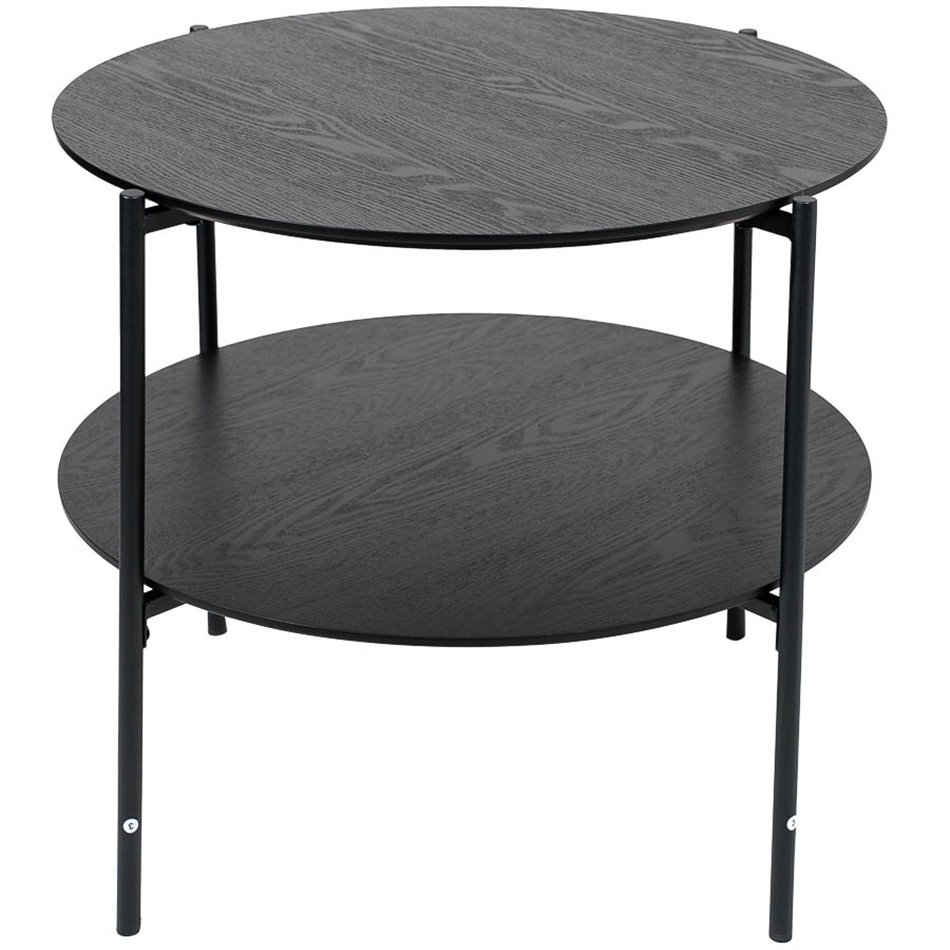 Coffee table Kemi, black, D63 H52cm