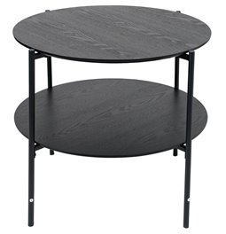 Coffee table Kemi, black, D63 H52cm