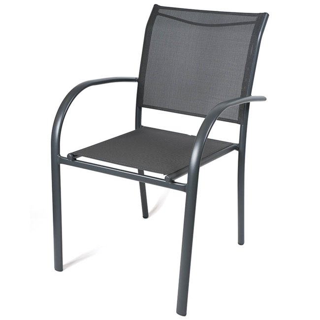 Krēsls Piazza, grafīta, 56x65x88cm