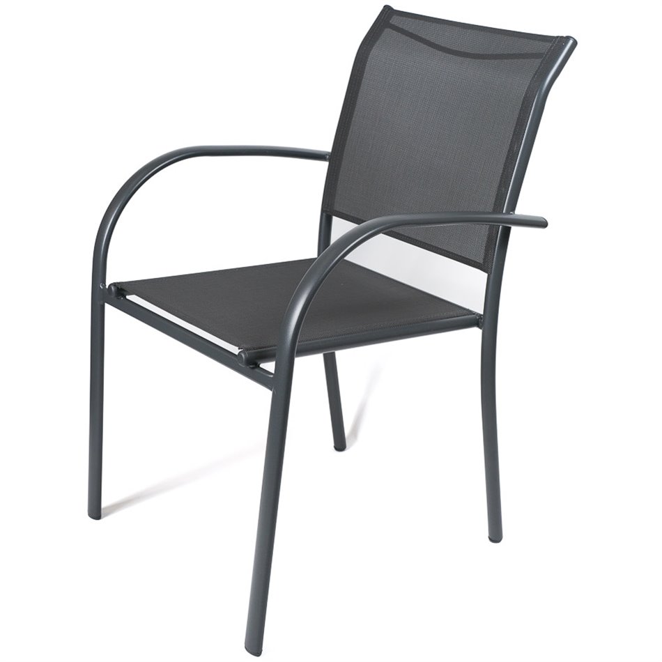 Krēsls Piazza, grafīta, 56x65x88cm
