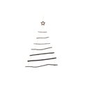 Hanging decoration Tree with branches, 80x2x120cm