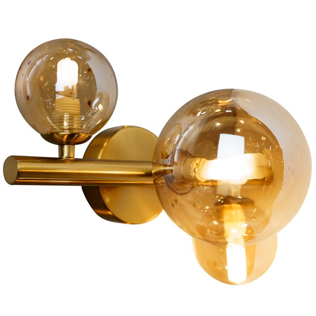 Wall lamp Rade II, amber, 28x21x H19cm, G9x3